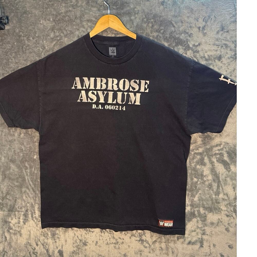 2014 WWE Dean Ambrose "Ambrose Asylum" Graphic T-shirt Men’s 2X Black 060214